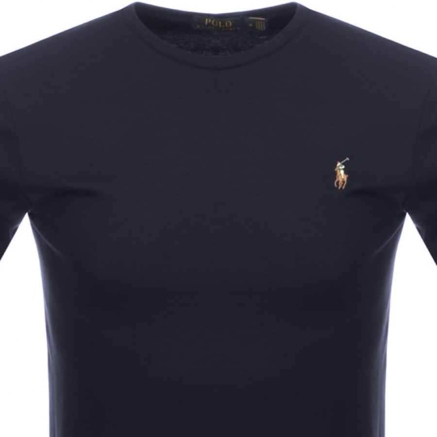 Alternative Image for ProductRalph Lauren Pima Crew Neck T Shirt Navy2